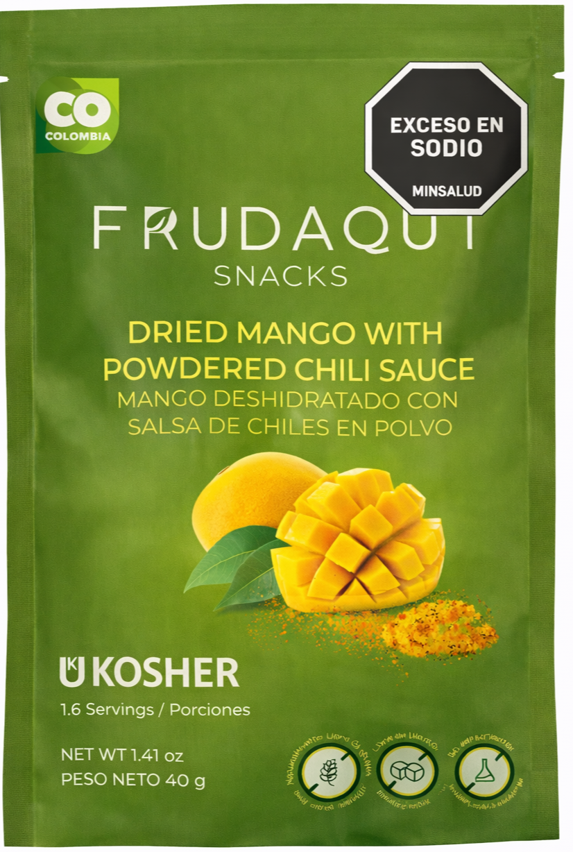 Snack de Fruta Deshidratada Mango con salsa de Chile x40g
